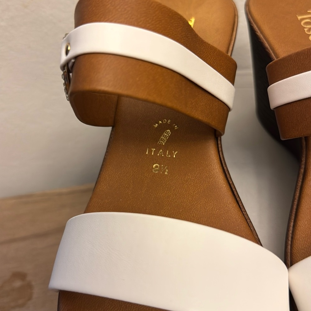 NIB Toscanella wedge sandals size 9.5. - Picture 5 of 5